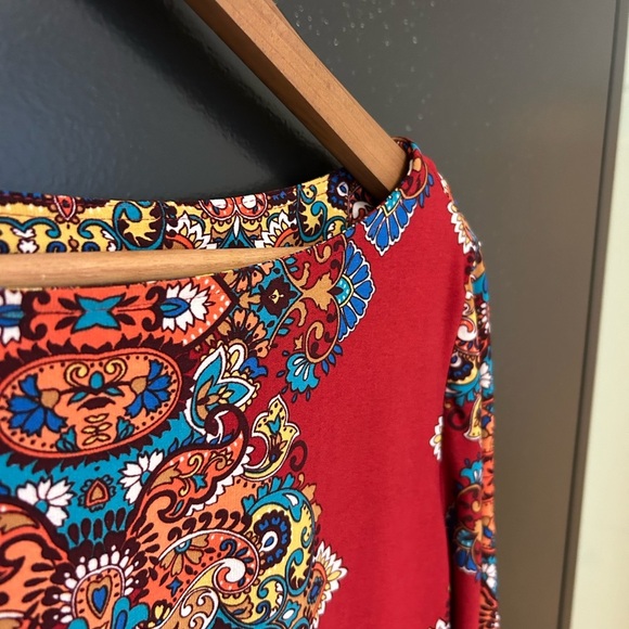 London Times Size 14 poly/spandex boho dress in excellent near new condition - Picture 12 of 13